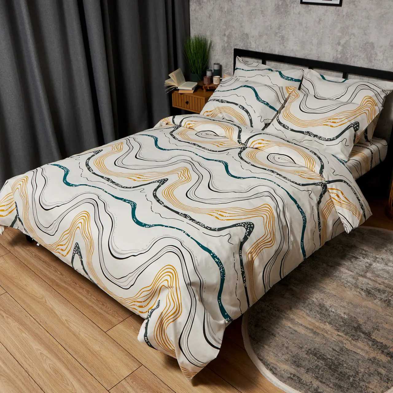 Комплект постельного белья детский Moon&Star 110х140 см Natural Waves Бязь Gold Люкс (MS-830000308)