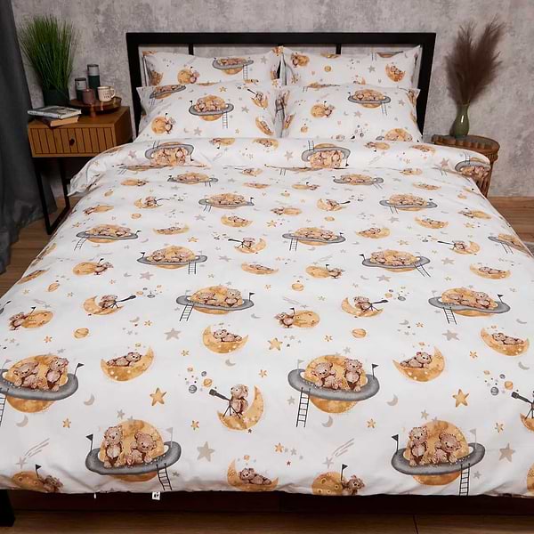 Фото - Комплект постельного белья Moon&Star Бязь Gold Люкс Teddy Dreams 160х220 нав. 2х50х70 (MS-820009856)