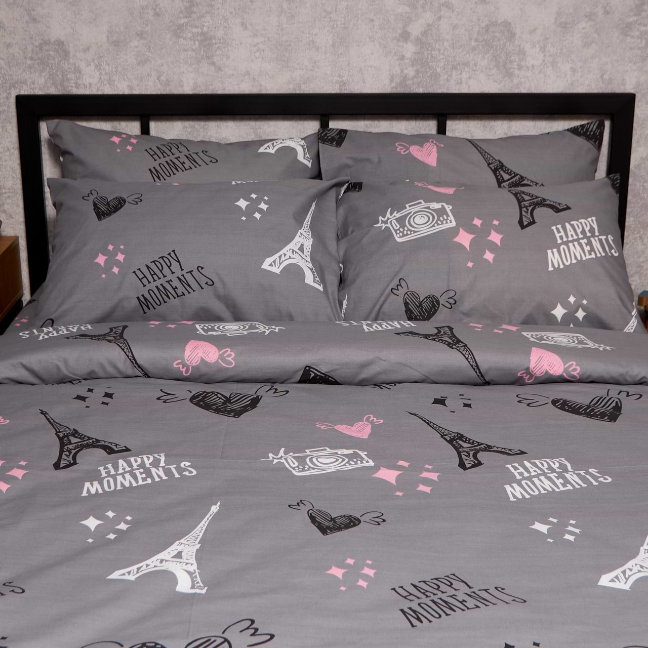 Наволочка Moon&Star Набір Бязь Gold Люкс Paris Moments 50х50 2 шт. (MS-840001418)