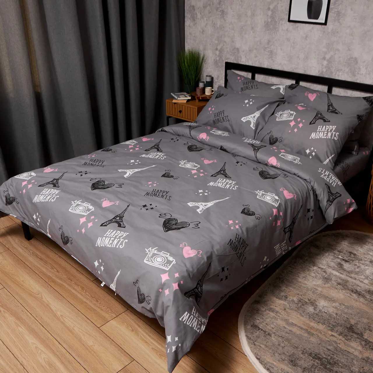 Комплект постельного белья детский Moon&Star 110х140 см Paris Moments Бязь Gold Люкс (MS-830000314)