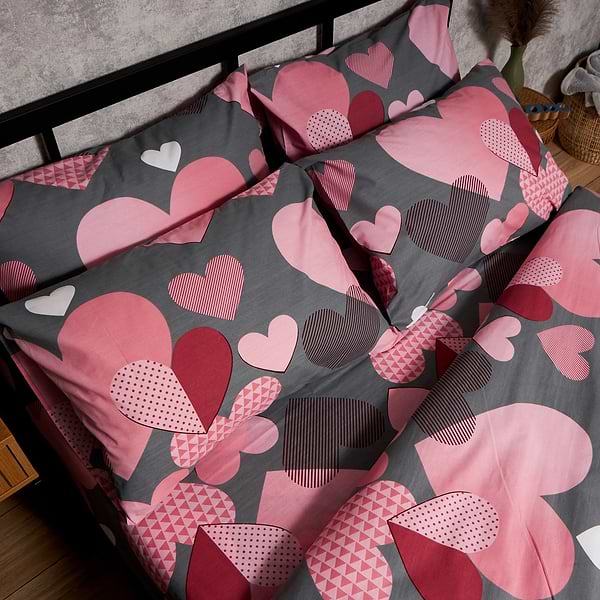 Фото - Комплект постельного белья Moon&Star Бязь Gold Люкс Blush Love 200х220 нав. 2х40х60 (MS-820008795)