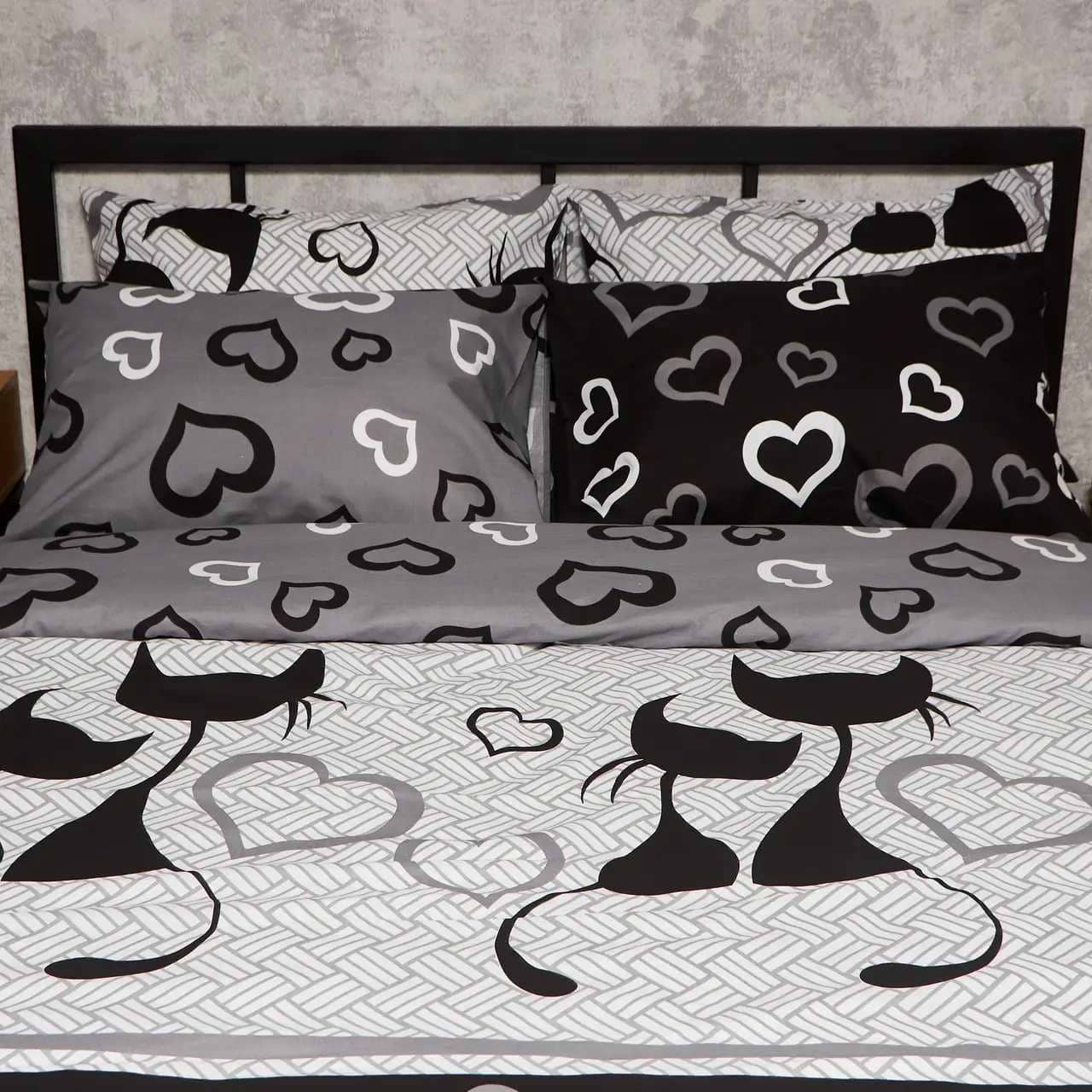 Наволочка Moon&Star Бязь Gold Люкс Feline Romance 70х70 2 шт. (MS-840001355) - Фото 1