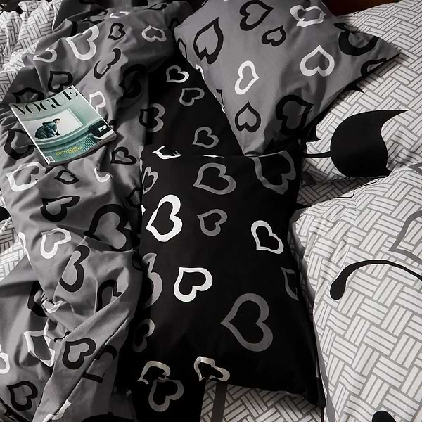 Фото - Комплект постельного белья Moon&Star Бязь Gold Люкс Feline Romance King Size 220x240 нав. 2х50х70 (MS-820009206)