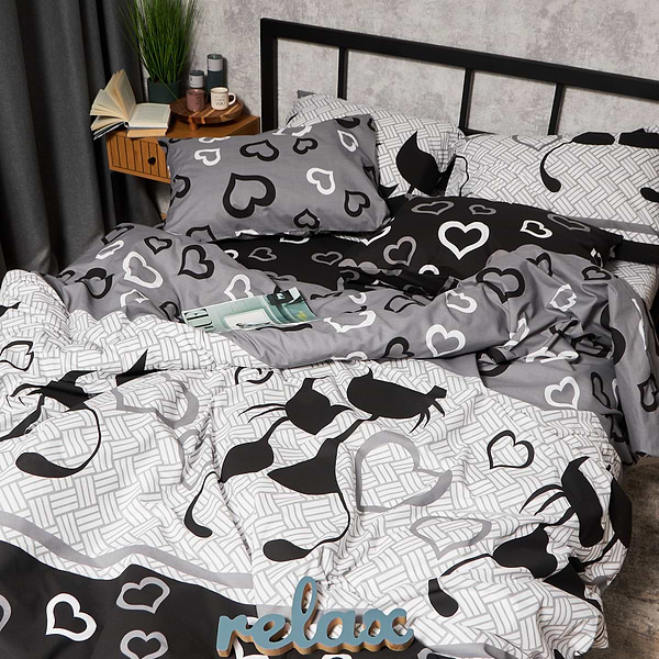 Фото - Підковдра полуторна Moon&Star Бязь Gold Люкс Feline Romance 143x210 см (MS-870001060)