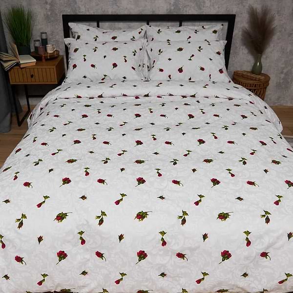 Фото - Комплект постельного белья Moon&Star Бязь Gold Люкс Romantic Rose 160х220 нав. 2х50х70 (MS-820009681)