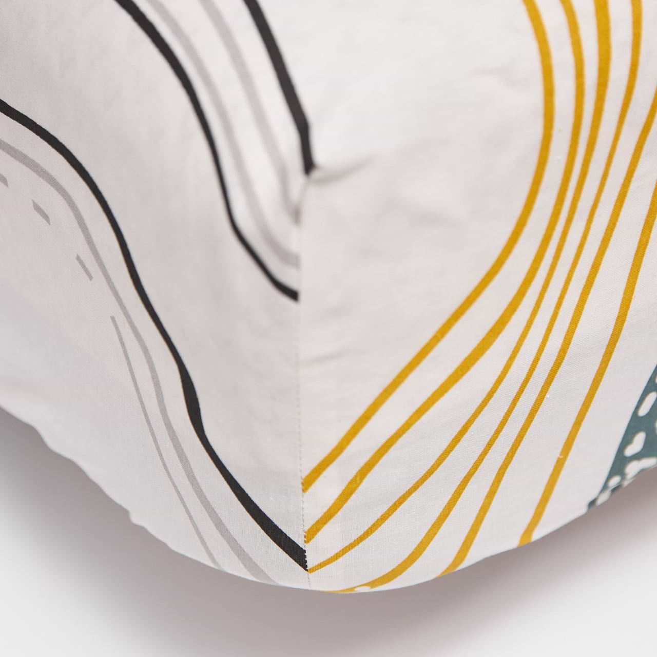 Простирадло полуторне Moon&Star Natural Waves Бязь Gold Люкс 140х200х25 см (MS-850001310)