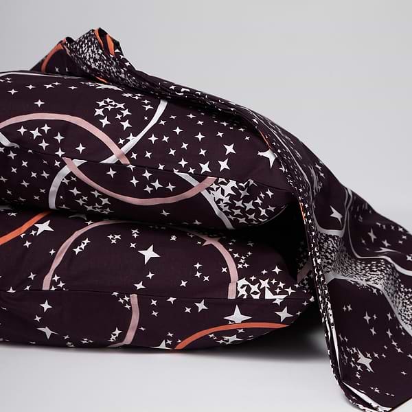 Фото - Комплект постільної білизни Moon&Star Бязь Gold Люкс Cosmic Vibes 180х220 см нав. 40х60 2 шт. (MS-880000159)