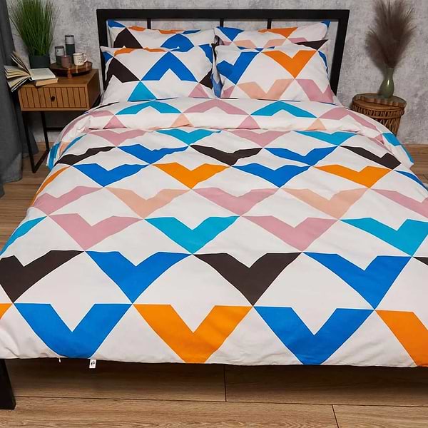 Фото - Комплект постільної білизни Moon&Star Бязь Gold Люкс Color Clash 150х220 см нав. 50х70 2 шт. (MS-880000133)