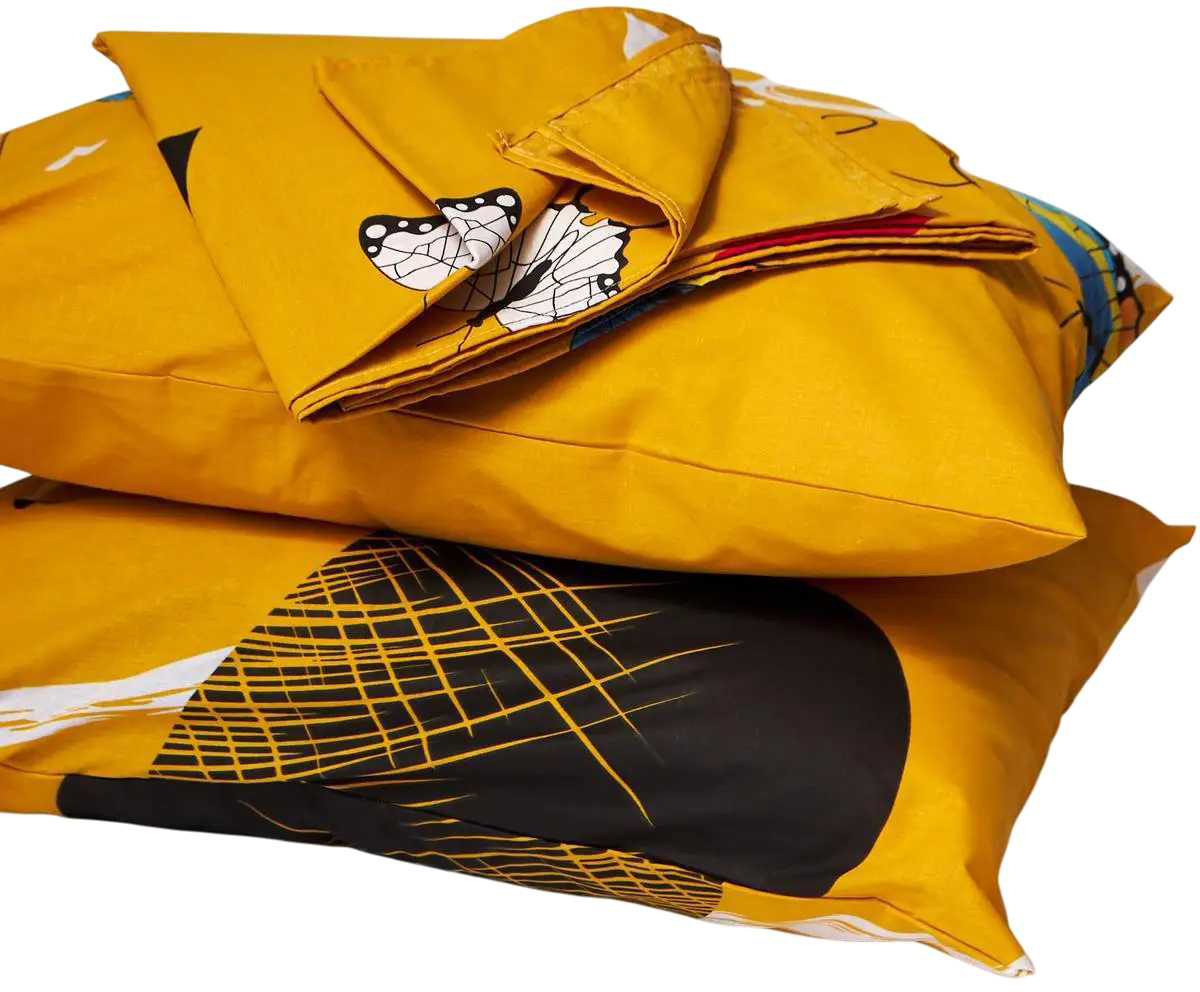 Комплект постельного белья Moon&Star Бязь Gold Люкс Butterfly Bloom 150х220 см нав. 50х70 2 шт. (MS-880000073) - Фото 1