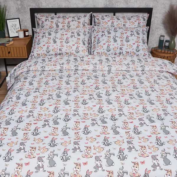 Фото - Комплект постільної білизни Moon&Star Бязь Gold Люкс Bunny Dreams 200х220 см нав. 50х70 2 шт. (MS-880000055)