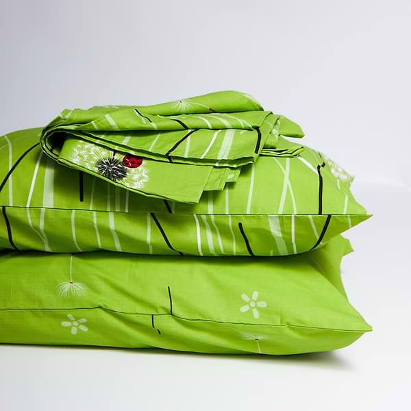 Фото - Комплект постельного белья Moon&Star прост. 220х240 + 2 нав. 40х60 Бязь Gold Люкс Green Harmony (MS-880000249)