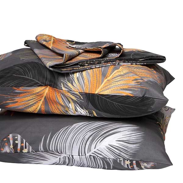 Фото - Комплект постельного белья Moon&Star прост. 220х240 + 2 нав. 70х70 Бязь Gold Люкс Mystic Feathers (MS-880000311)