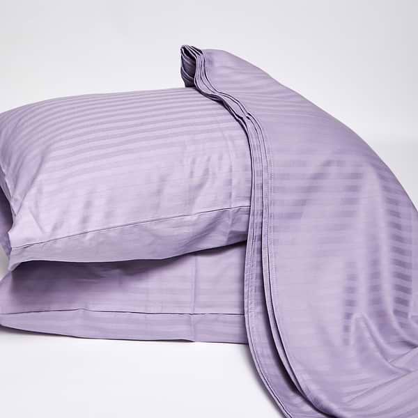 Фото - Комплект постельного белья Moon&Star Satin Stripe Soft Lilac (MS-890000854)