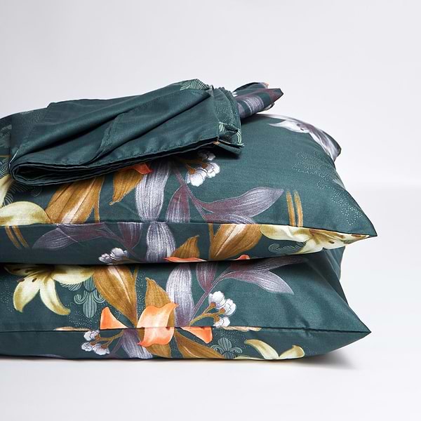 Фото - Комплект постельного белья Moon&Star Микросатин Premium Floral Nocturne 200х220 см нав. 70х70 2 шт. (MS-890000686)