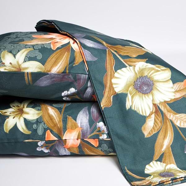 Фото - Комплект постельного белья Moon&Star Микросатин Premium Floral Nocturne 200х220 см нав. 70х70 2 шт. (MS-890000686)