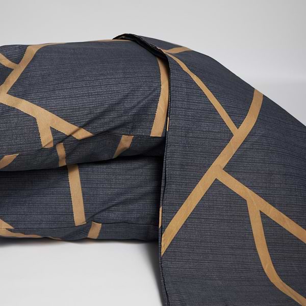 Фото - Комплект постельного белья Moon&Star Микросатин Premium Deep Blue Luxe 175х210 см 50х70 2 шт. (MS-890000667)