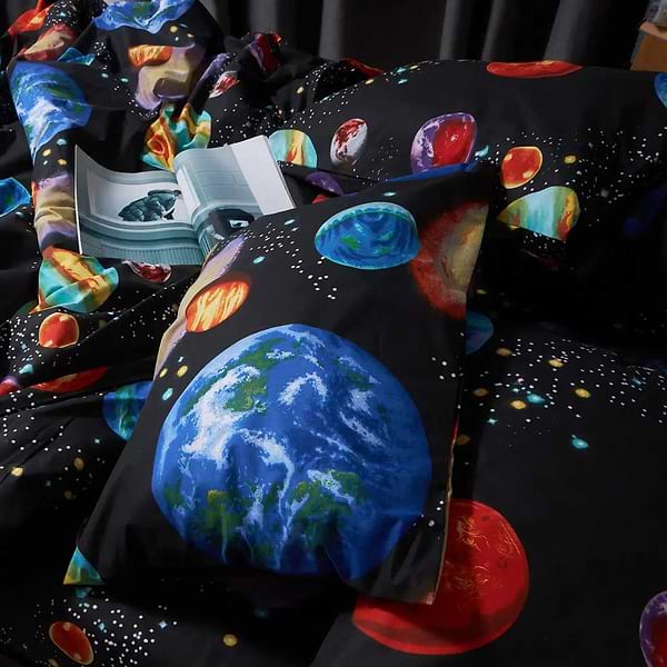 Фото - Комплект постельного белья Moon&Star Бязь Gold Люкс «Universe Magic» King Size 220x240 см нав. 4х50х70 (MS-820007038)