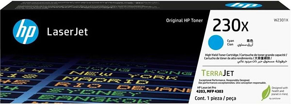 Фото - Картридж для лазерных принтеров/МФУ HP 230X CLJ Pro 4203/4303 Cyan (W2301X)