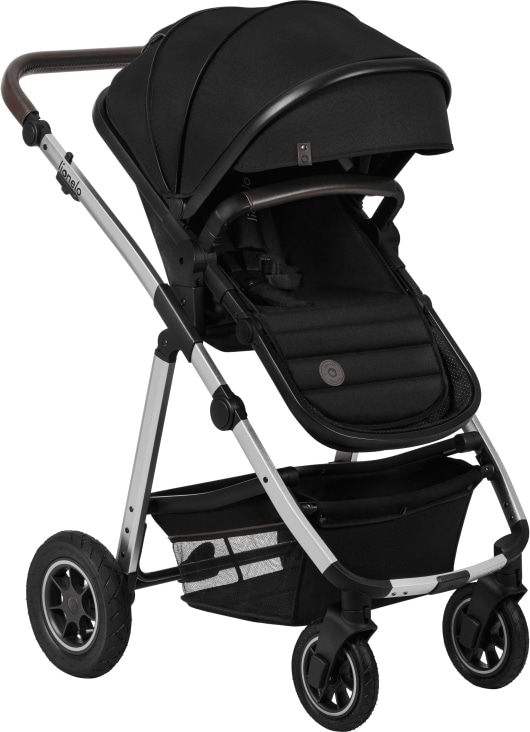 Коляска універсальна 2 в 1 Lionelo AMBER Black Silver