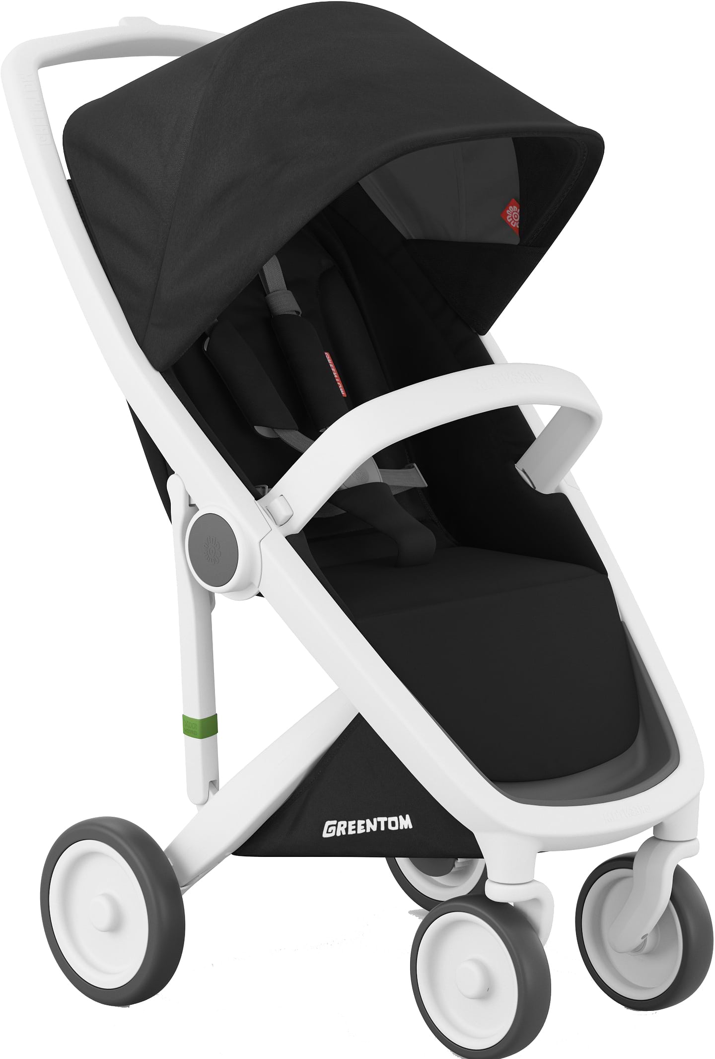 Коляска прогулянкова Greentom Classic Black-White