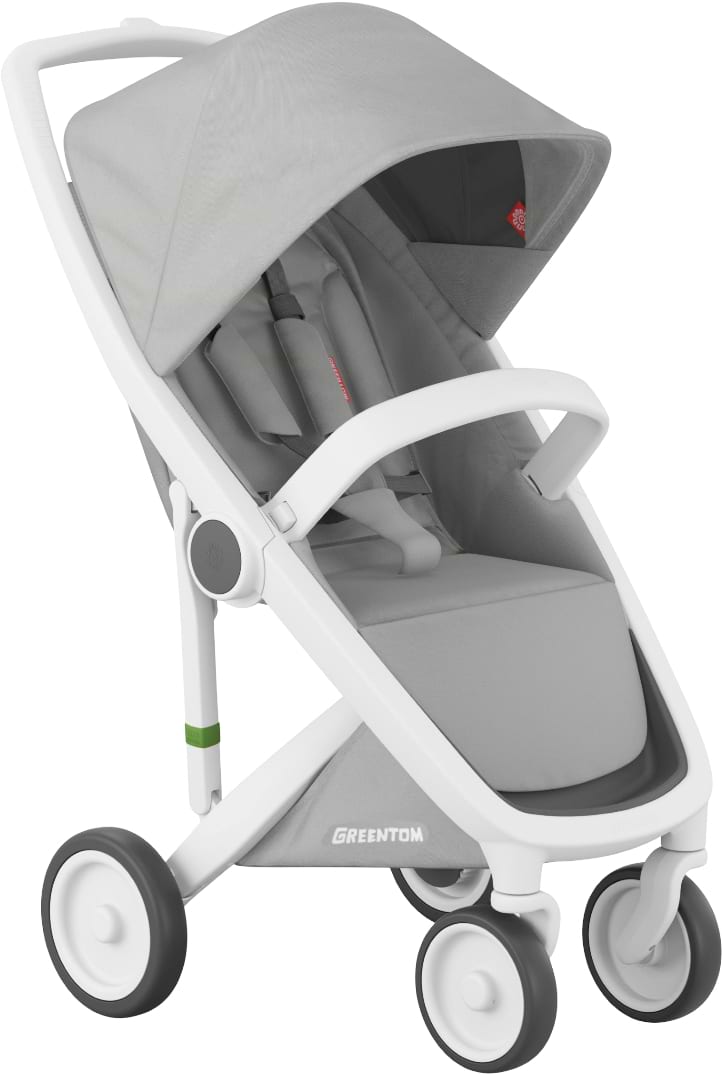 Коляска прогулянкова Greentom Classic Grey-White