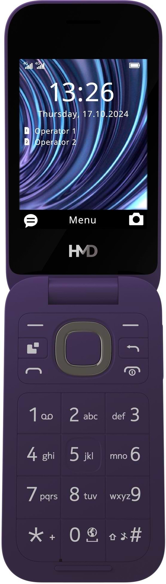 Фото - Мобільний телефон HMD 2660 4G Flip DS Violet