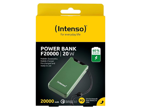 Фото - Батарея мобильная Intenso F20000 20000MAH QC3.0 Green (7332057)
