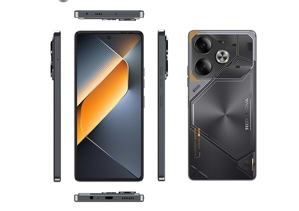 Фото - Смартфон Tecno Pova 6 12/256Gb Meteorite Grey (LI7)