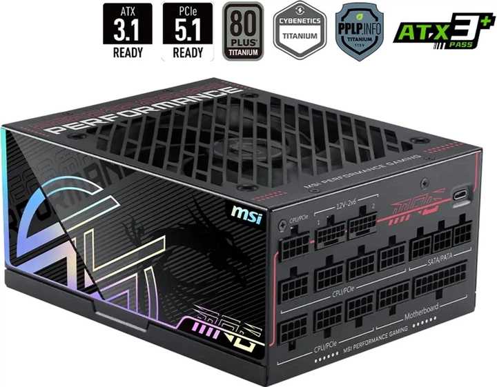 Блок питания для ПК MSI MPG AI1600TS PCIE5