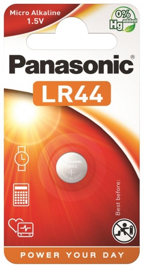 Фото - Батарейка Panasonic LR44 BLI 1