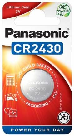Батарейка Panasonic CR 2430 BLI 1 LITHIUM - Фото 1