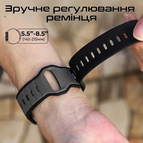 Фото - Ремешок для смарт-часов Promate siliband-dc.black