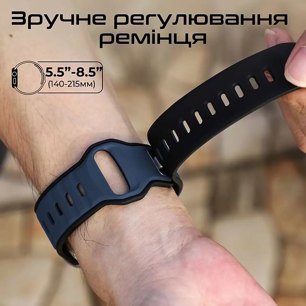 Фото - Ремінець для смарт-годинника Promate siliband-dc.blue