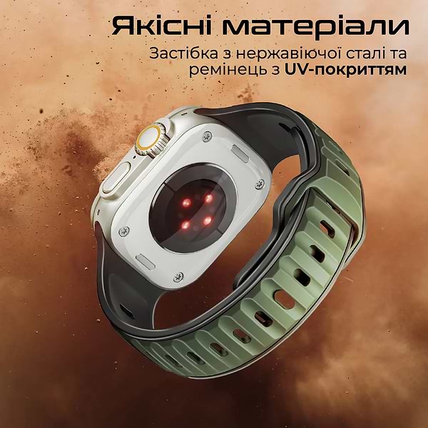 Фото - Ремешок для смарт-часов Promate siliband-dc.midnightgreen