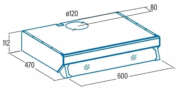 Фото - Витяжка традиційна Cata F 2060 bk,