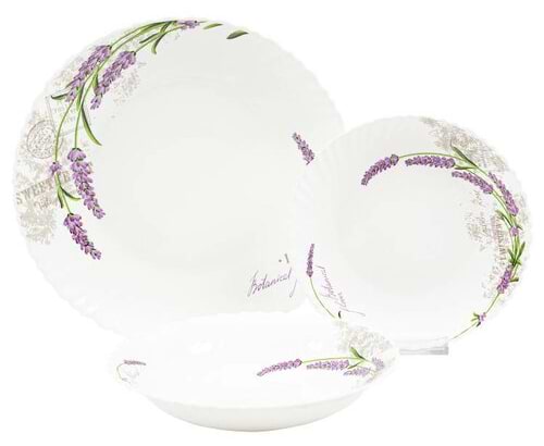 Фото - Сервіз столовий Vittora VT-419L Лаванда Wave Vittora 18 пр. Фото - Сервіз столовий Vittora VT-419L Лаванда Wave Vittora 18 пр.