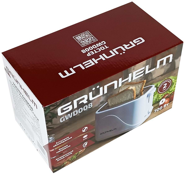 Фото - Тостер Grunhelm GWD008