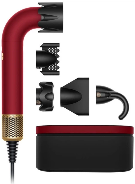 Фен Dyson HD17 T1/T2 Supersonic Red Velvet/Gold (493118-01)