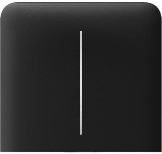 Фото - Кнопка LightSwitch боковая для двухклавишного выключателя Ajax SideButton Vertical 2-gang for LightSwitch, Jeweler, Black (000046484)