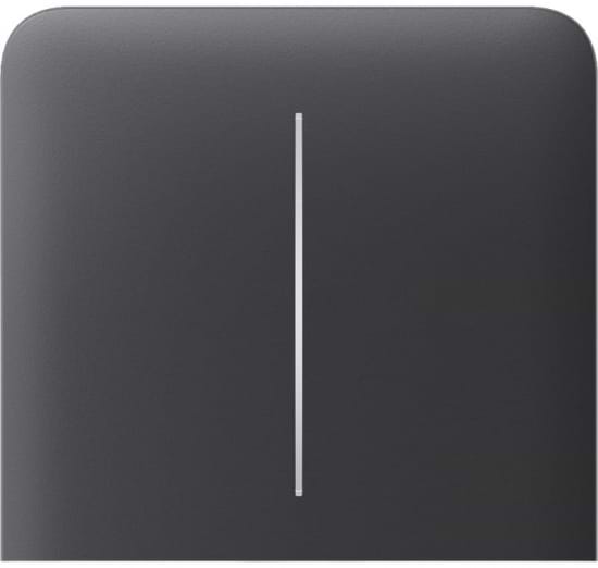 Кнопка LightSwitch бокова для двоклавішного вимикача Ajax SideButton Vertical 2-gang for LightSwitch, Jeweler, graphite (000046486)