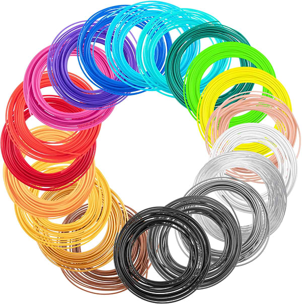 Фото - 3D пластик 2E для 3D ручки PLA, 1.75мм, 20 шт, микс 5 м (2E-SL-BH005)