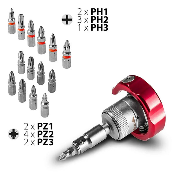 Фото - Викрутка зі змінними бітами Trotec 40 шт. Bit and Socket Wrench Set (6200001005)