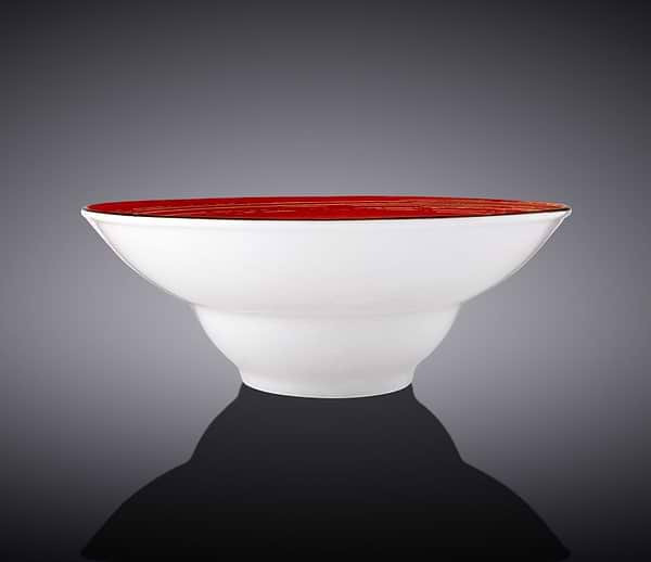 Фото - Тарелка суповая Wilmax Spiral Red 25.5 см (WL-669227 / A)