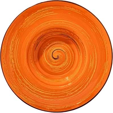 Фото - Тарілка супова Wilmax Spiral Orange 22.5 см (WL-669323 / A)