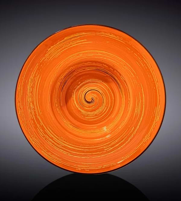 Фото - Тарілка супова Wilmax Spiral Orange 22.5 см (WL-669323 / A)