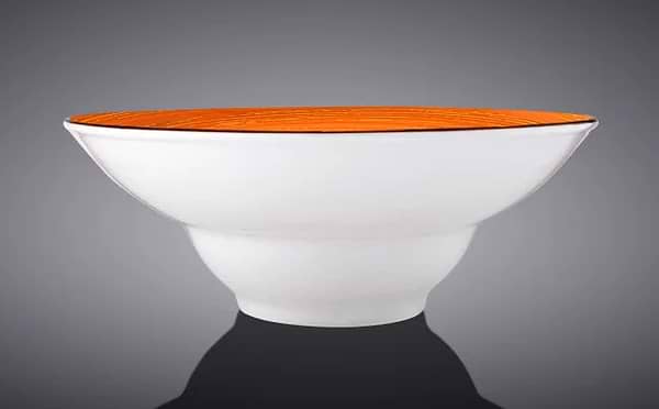 Фото - Тарілка супова Wilmax Spiral Orange 22.5 см (WL-669323 / A)