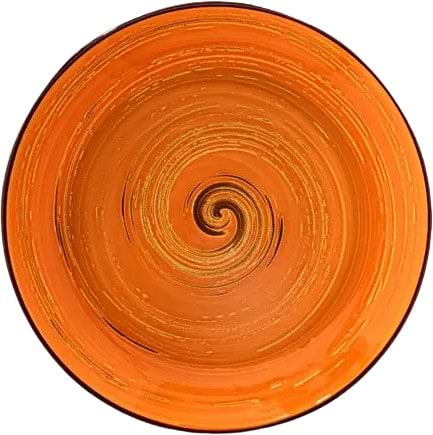 Тарелка суповая Wilmax Spiral Orange 25.5 см (WL-669327 / A)