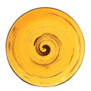 Тарелка обеденная Wilmax Spiral Yellow 23 см (WL-669413 / A)