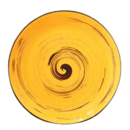 Тарелка десертная Wilmax Spiral Yellow 20.5 см (WL-669412 / A)