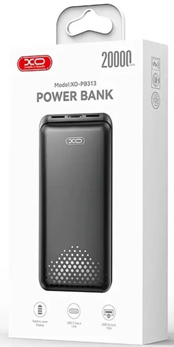 Фото - Батарея мобільна XO PB313 20000mAh 10W Black